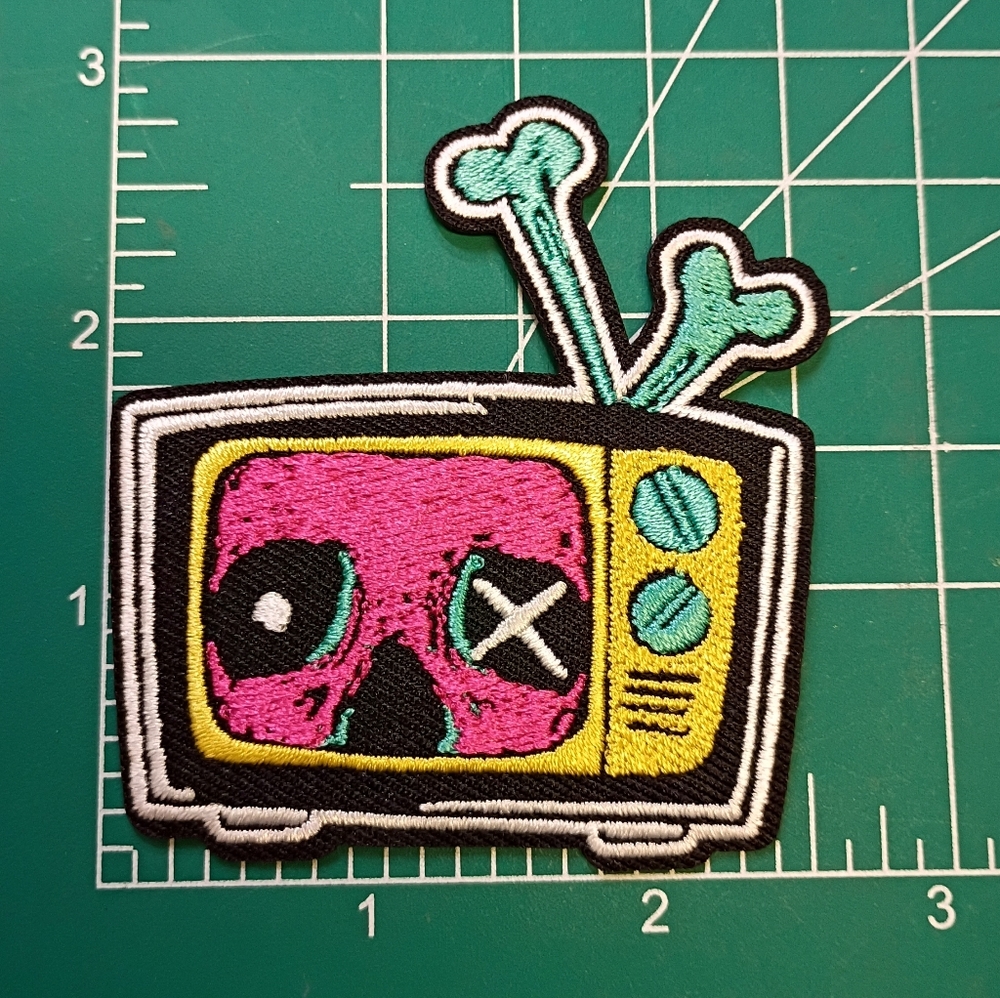 2/$10 Colorful Skull TV Patch